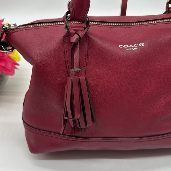 Coach Legacy Molly Eastwest Red Leather Shoulder Bag CP6628A - Picture 2 of 14